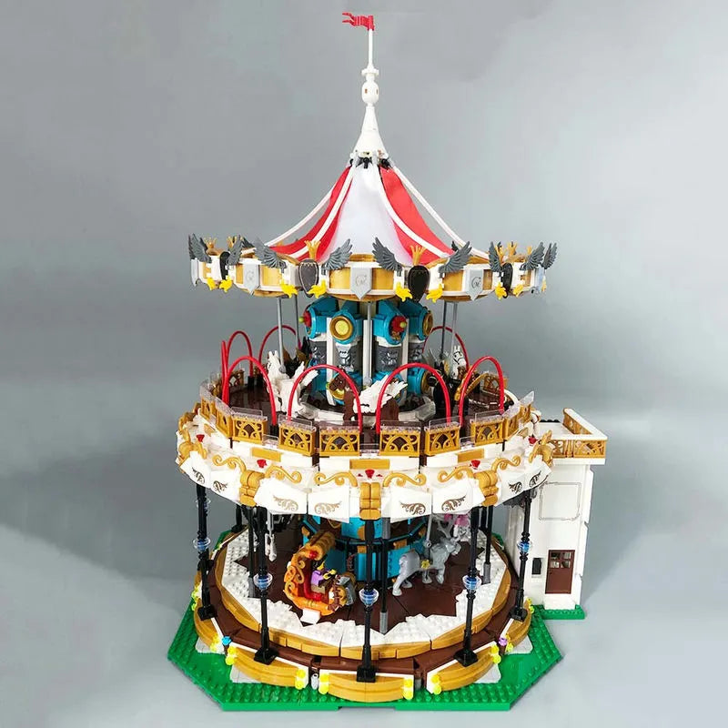 Mould King MOC Building Block Set: Motorized RC APP Carousel 11011, Model K11011