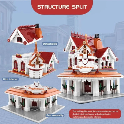 Mould King MOC Building Block Set: Paradise Corner Restaurant 11003, Model K11003