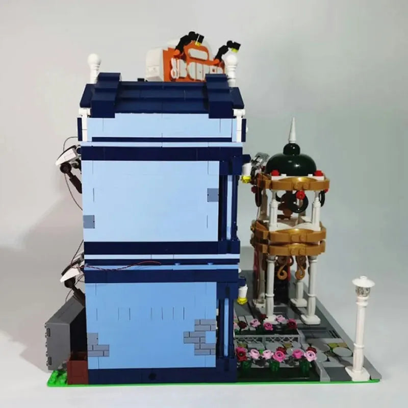 Mould King MOC Building Block Set: Experts City Barber Shop 16031, Model K16031