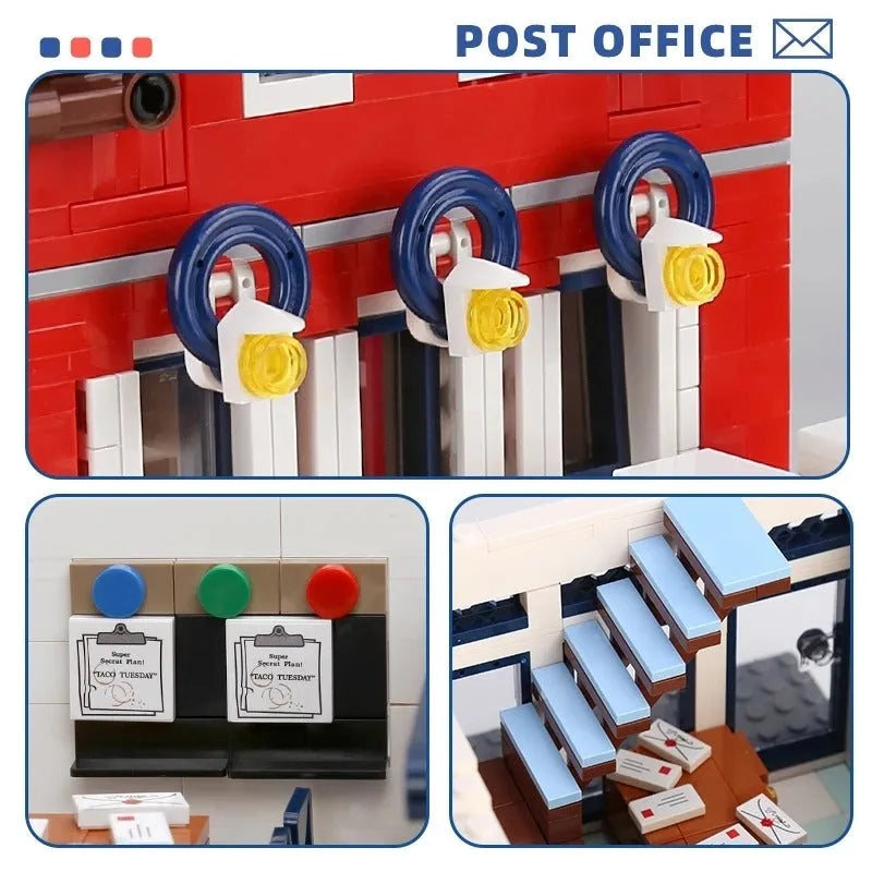 Mould King MOC Building Block Set: Experts City Post Office 11001