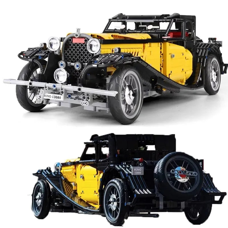 Mould King MOC Motorized Building Block Set: RC APP Vintage T50 Car 13080D