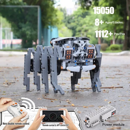 Mould King MOC Motorized Building Block Set: RC Robots APP Uranus STEM, Model 15050