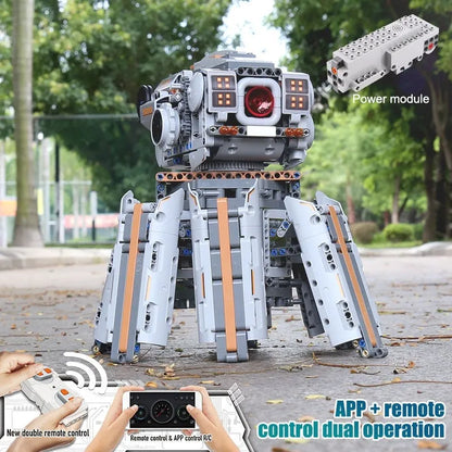 Mould King MOC Motorized Building Block Set: RC Robots APP Uranus STEM, Model 15050