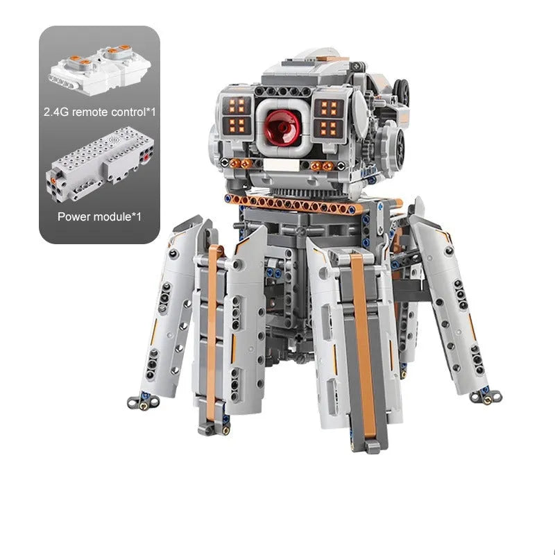 Mould King MOC Motorized Building Block Set: RC Robots APP Uranus STEM, Model 15050