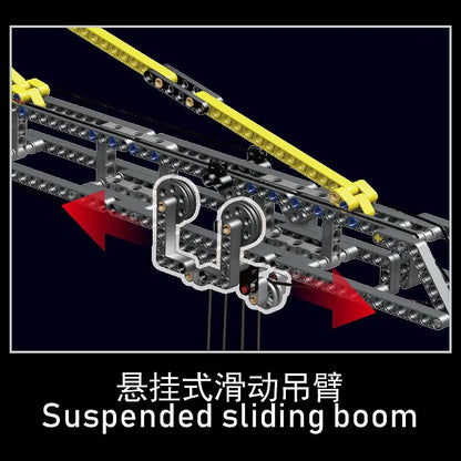 Mould King MOC Building Block Set: Motorized RC APP Tower Crane 17004, Model K17004