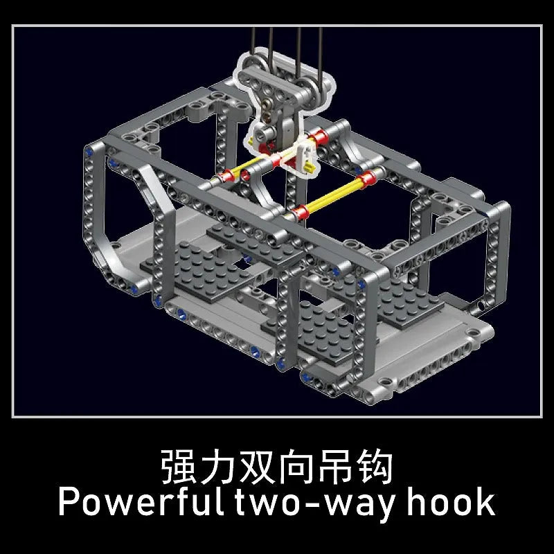 Mould King MOC Building Block Set: Motorized RC APP Tower Crane 17004, Model K17004