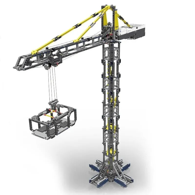 Mould King MOC Building Block Set: Motorized RC APP Tower Crane 17004, Model K17004