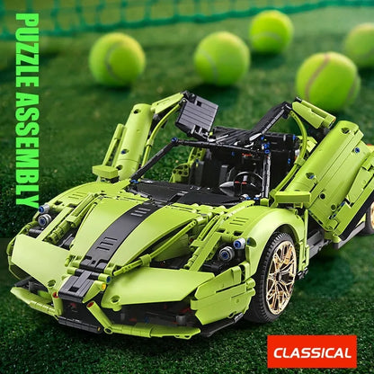 Mould King MOC Building Block Set: Ferrari Enzo Super Racing Sports Car 13074, Model K13074