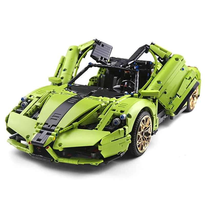 Mould King MOC Building Block Set: Ferrari Enzo Super Racing Sports Car 13074, Model K13074