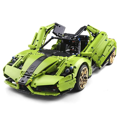 Mould King MOC Building Block Set: Ferrari Enzo Super Racing Sports Car 13074, Model K13074