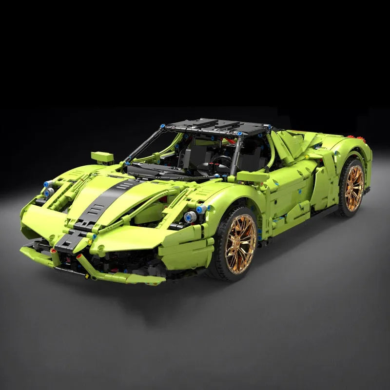 Mould King MOC Building Block Set: Ferrari Enzo Super Racing Sports Car 13074, Model K13074