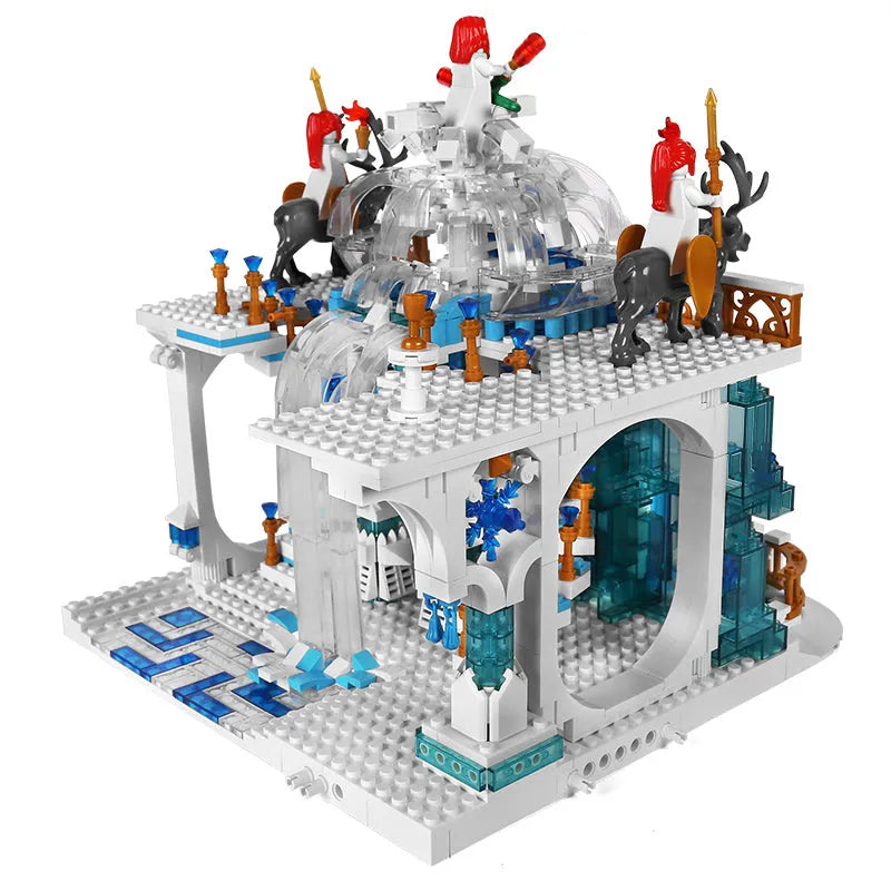 Mould King MOC Building Block Set: Girl Creative Expert Princess Crystal Falls Castle