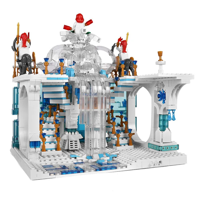 Mould King MOC Building Block Set: Girl Creative Expert Princess Crystal Falls Castle