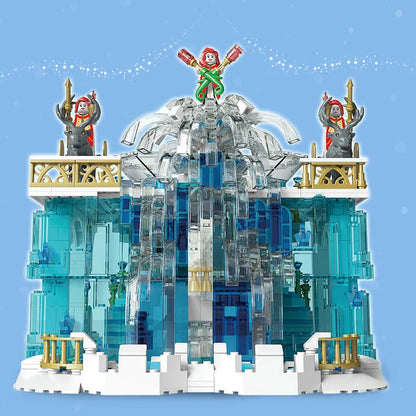 Mould King MOC Building Block Set: Girl Creative Expert Princess Crystal Falls Castle