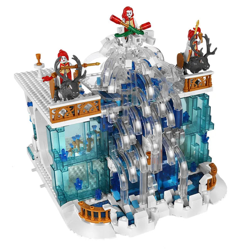 Mould King MOC Building Block Set: Girl Creative Expert Princess Crystal Falls Castle