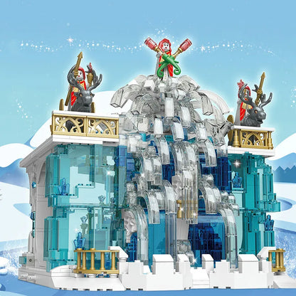 Mould King MOC Building Block Set: Girl Creative Expert Princess Crystal Falls Castle