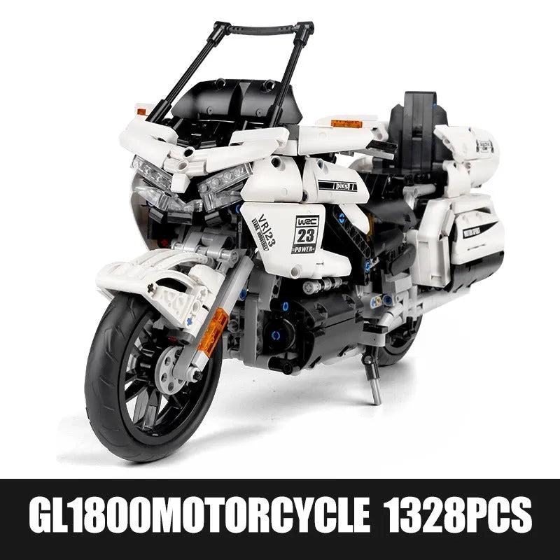 Mould King MOC Building Block Set: Gold Wing GL1800 Classic Motorcycle 23001, Model K23001