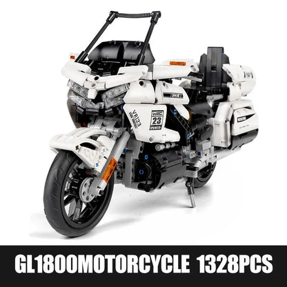 Mould King MOC Building Block Set: Gold Wing GL1800 Classic Motorcycle 23001, Model K23001