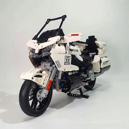Mould King MOC Building Block Set: Gold Wing GL1800 Classic Motorcycle 23001, Model K23001