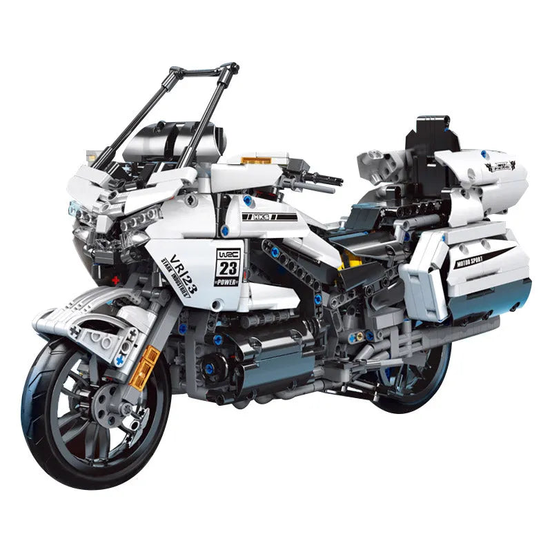 Mould King MOC Building Block Set: Gold Wing GL1800 Classic Motorcycle 23001, Model K23001