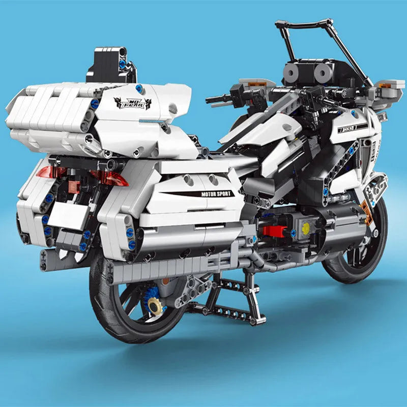 Mould King MOC Building Block Set: Gold Wing GL1800 Classic Motorcycle 23001, Model K23001
