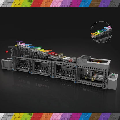 Mould King MOC Motorized Building Block Set: The Rainbow Stepper 26004