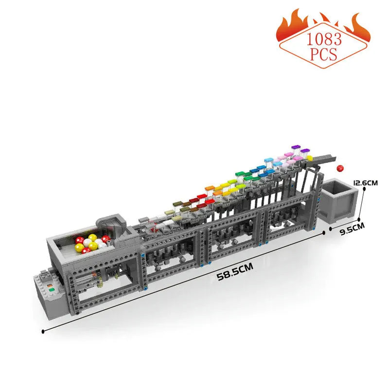 Mould King MOC Motorized Building Block Set: The Rainbow Stepper 26004