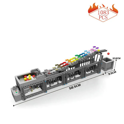 Mould King MOC Motorized Building Block Set: The Rainbow Stepper 26004