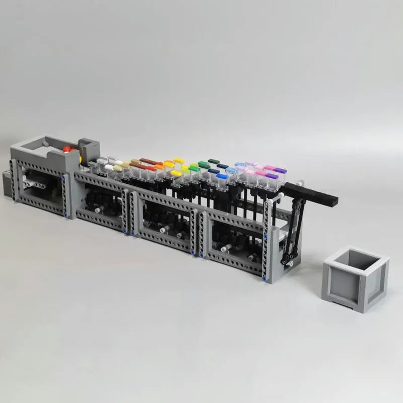 Mould King MOC Motorized Building Block Set: The Rainbow Stepper 26004