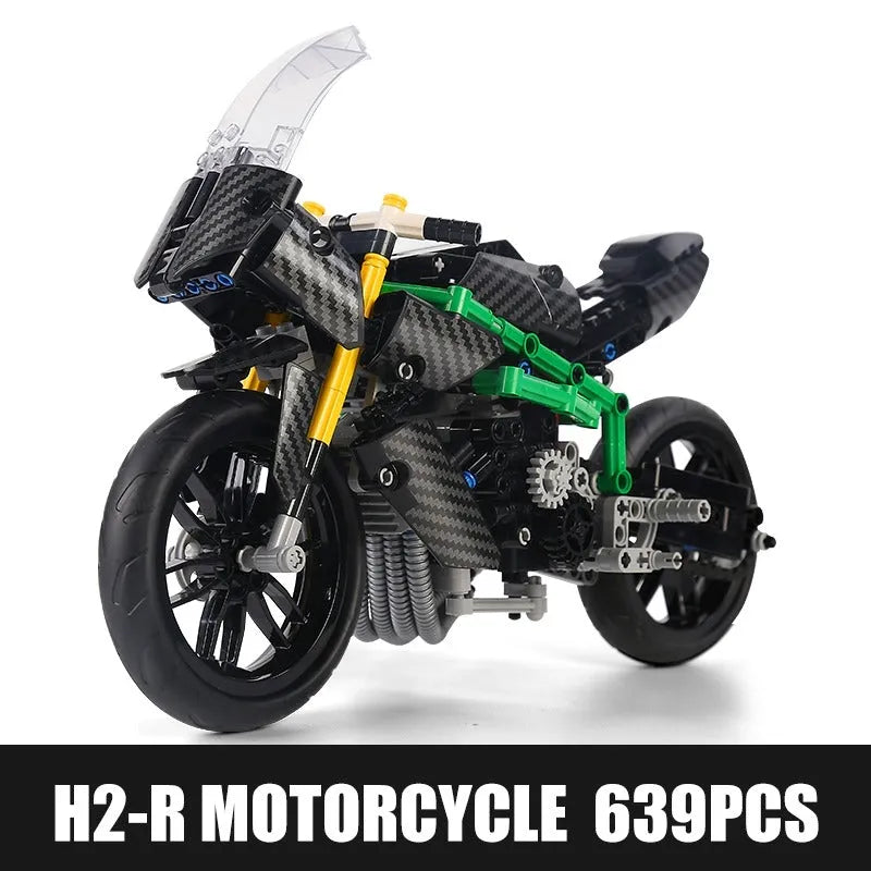 Mould King MOC Building Block Set: KAWASAKI H2R Racing Motorcycle 23002, Model K23002