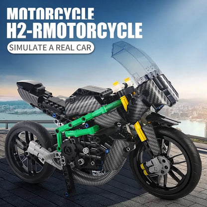 Mould King MOC Building Block Set: KAWASAKI H2R Racing Motorcycle 23002, Model K23002
