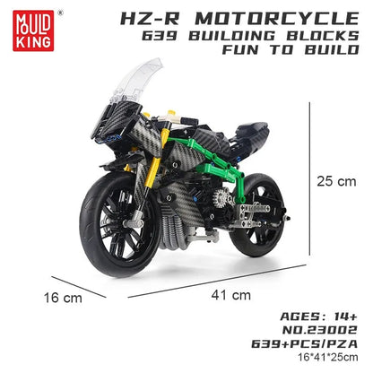 Mould King MOC Building Block Set: KAWASAKI H2R Racing Motorcycle 23002, Model K23002