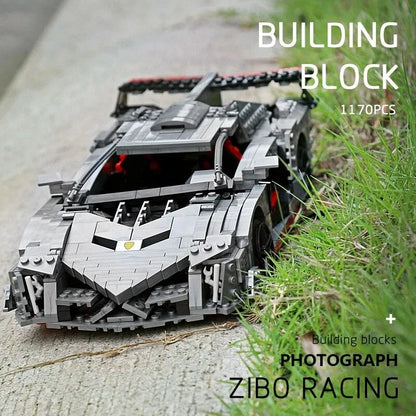 Mould King MOC Building Block Set: Lambo Veneno Super Racing Sports Car 13110, Model K13110