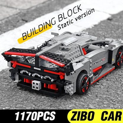 Mould King MOC Building Block Set: Lambo Veneno Super Racing Sports Car 13110, Model K13110