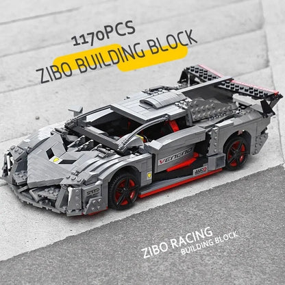 Mould King MOC Building Block Set: Lambo Veneno Super Racing Sports Car 13110, Model K13110
