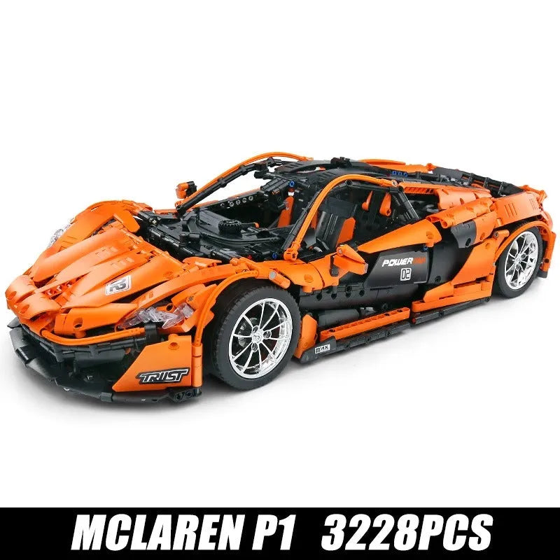 Mould King MOC Motorized Building Block Set: McLaren P1 Hypercar Racing Car 13090