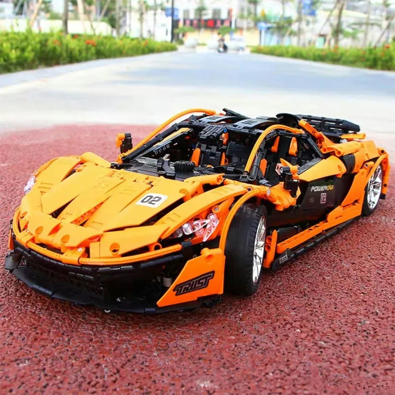 Mould King MOC Motorized Building Block Set: McLaren P1 Hypercar Racing Car 13090