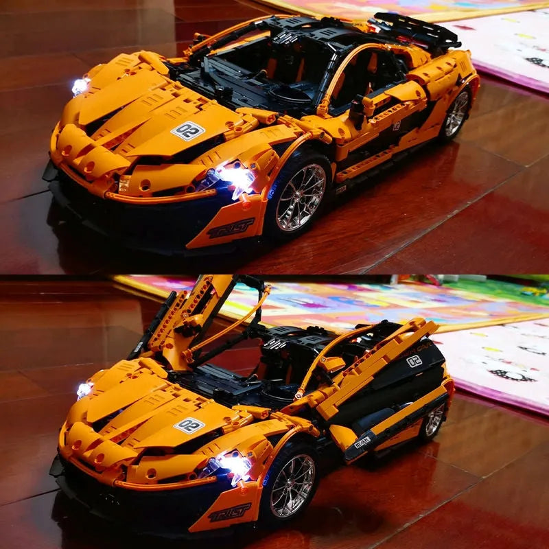 Mould King MOC Motorized Building Block Set: McLaren P1 Hypercar Racing Car 13090