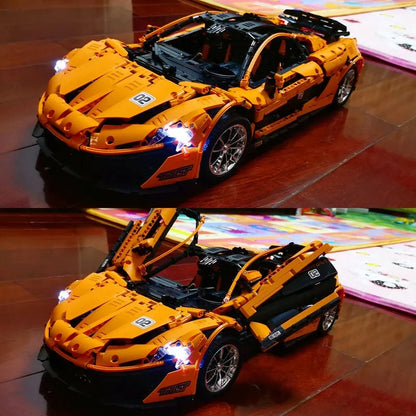 Mould King MOC Motorized Building Block Set: McLaren P1 Hypercar Racing Car 13090