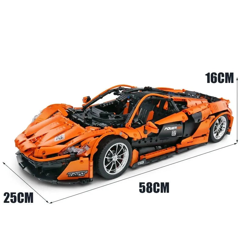 Mould King MOC Motorized Building Block Set: McLaren P1 Hypercar Racing Car 13090