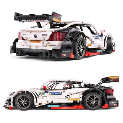 Mould King MOC Motorized Building Block Set: Mercedes Benz AMG C63 DTM Racing Car 13075, Model K13075