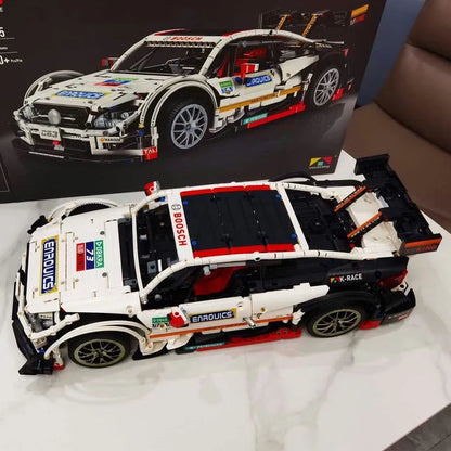 Mould King MOC Motorized Building Block Set: Mercedes Benz AMG C63 DTM Racing Car 13075, Model K13075