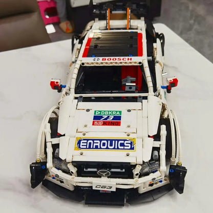 Mould King MOC Motorized Building Block Set: Mercedes Benz AMG C63 DTM Racing Car 13075, Model K13075