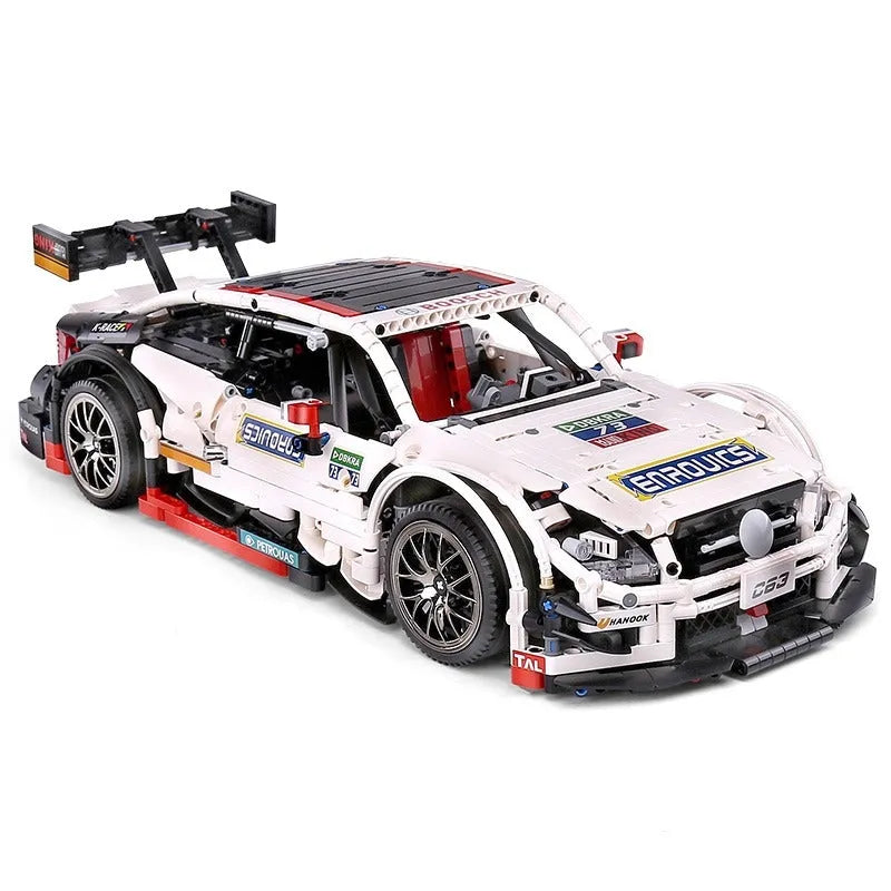 Mould King MOC Motorized Building Block Set: Mercedes Benz AMG C63 DTM Racing Car 13075, Model K13075