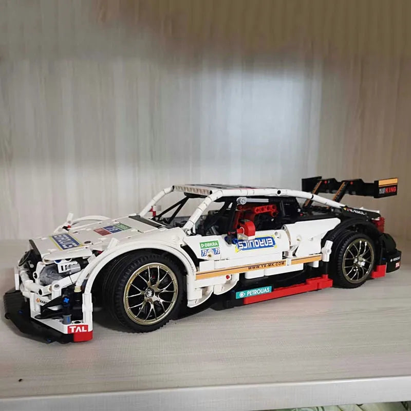 Mould King MOC Motorized Building Block Set: Mercedes Benz AMG C63 DTM Racing Car 13075, Model K13075