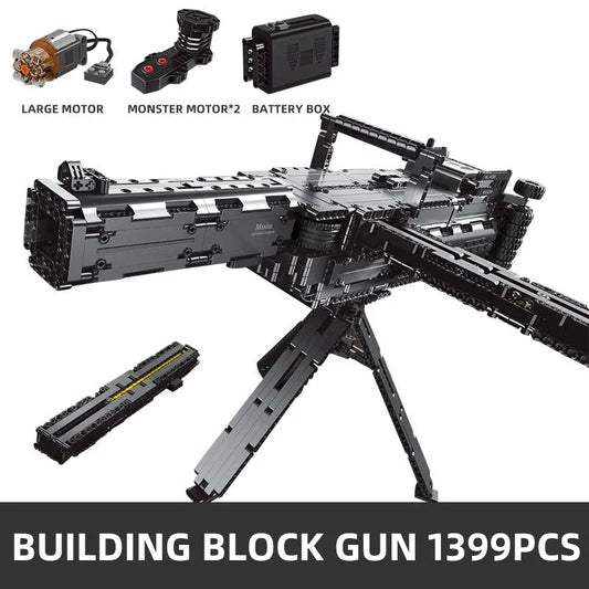 Mould King MOC Building Block Set: Motorized Maxim Burst Gun 14009, Model K14009