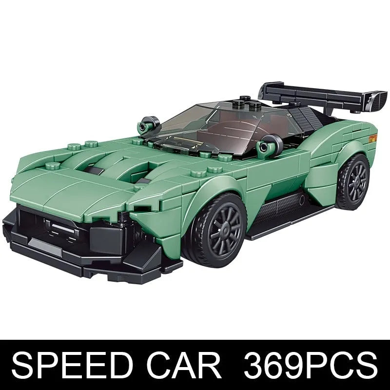 Mould King MOC Building Block Set: Mini Aston Martin Vulcan Sports Racing Car 27009, Model K27009