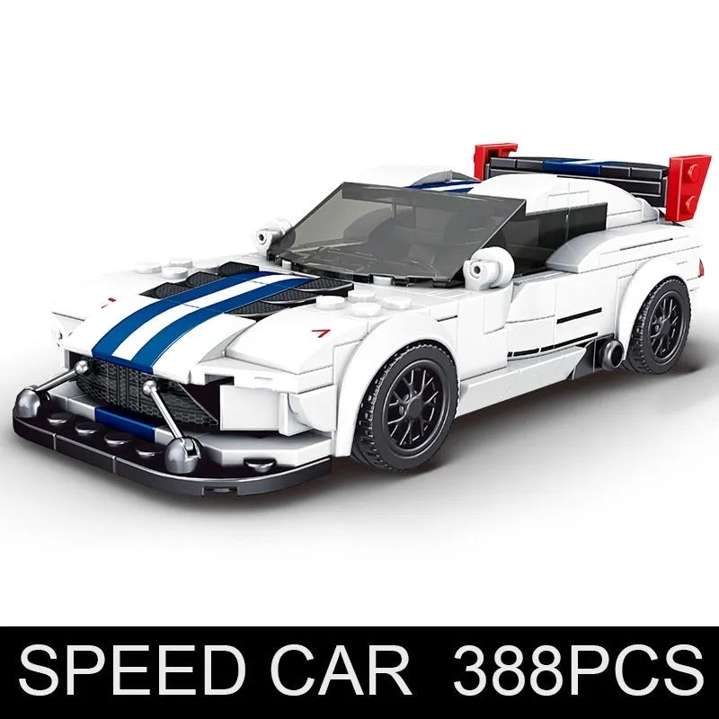 Mould King MOC Building Block Set: Mini Dodge Viper ACR Racing Sports Car 27011, Model K27011