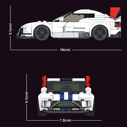 Mould King MOC Building Block Set: Mini Dodge Viper ACR Racing Sports Car 27011, Model K27011
