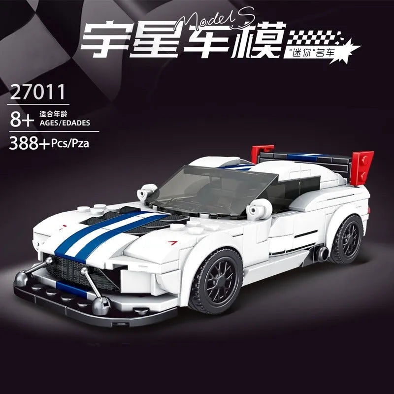 Mould King MOC Building Block Set: Mini Dodge Viper ACR Racing Sports Car 27011, Model K27011
